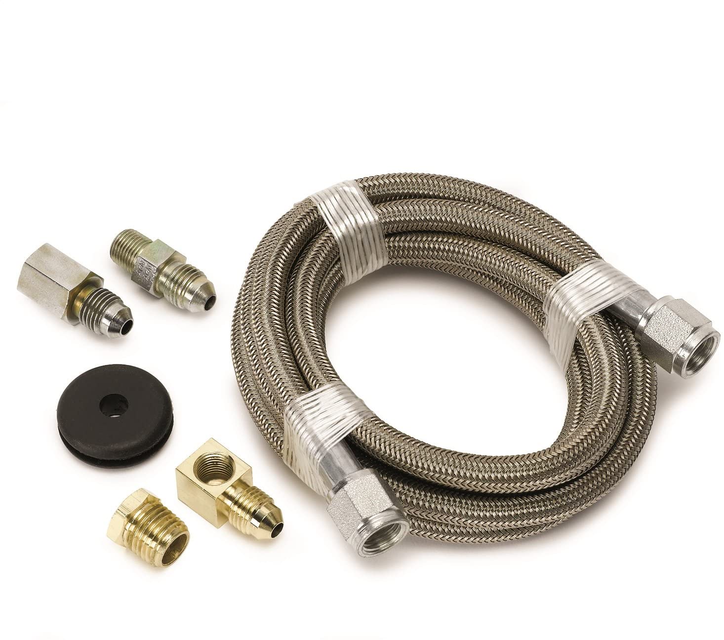 Autometer 3228 Braided Stainless Steel Hose, -4AN; 6 FT