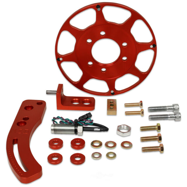 MSD 8620 Crank Trigger Wheel Kit, Flying Magnet - BB Chevy - Red