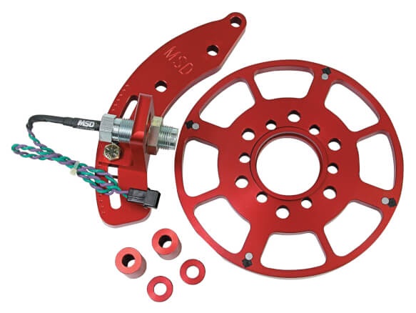 MSD 8636 Crank Trigger Wheel Kit, Flying Magnet - Chrysler B / RB - 7.25"