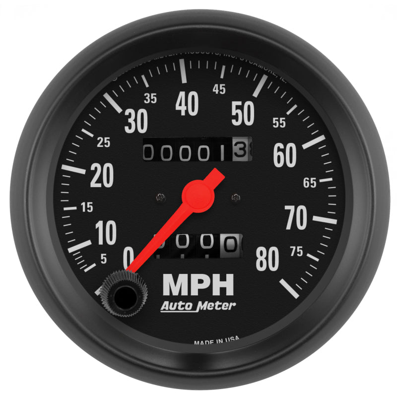 3-3/8" SPEEDOMETER, 0-80 MPH, Z-SERIES