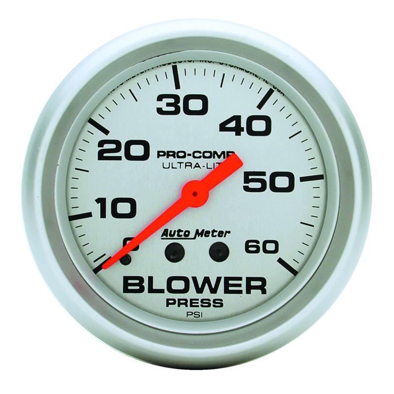2-5/8" BLOWER PRESSURE, 0-60 PSI, ULTRA-LITE