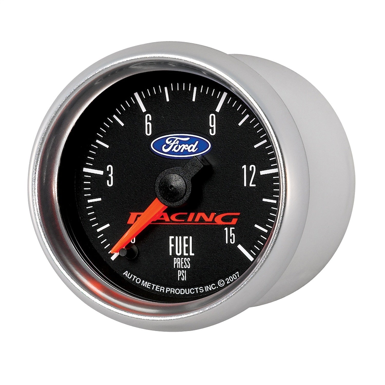 2-1/16" FUEL PRESSURE, 0-15 PSI, FORD RACING