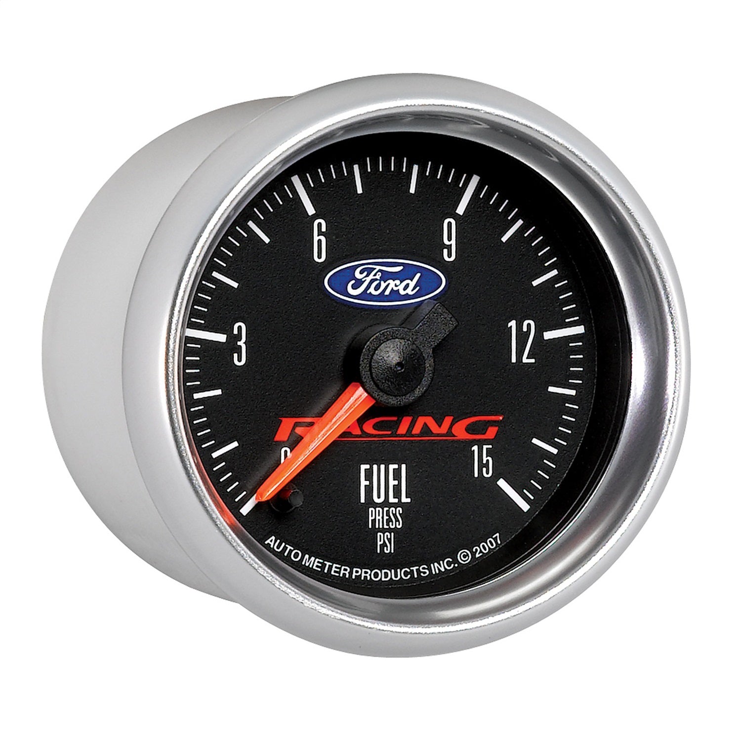 2-1/16" FUEL PRESSURE, 0-15 PSI, FORD RACING