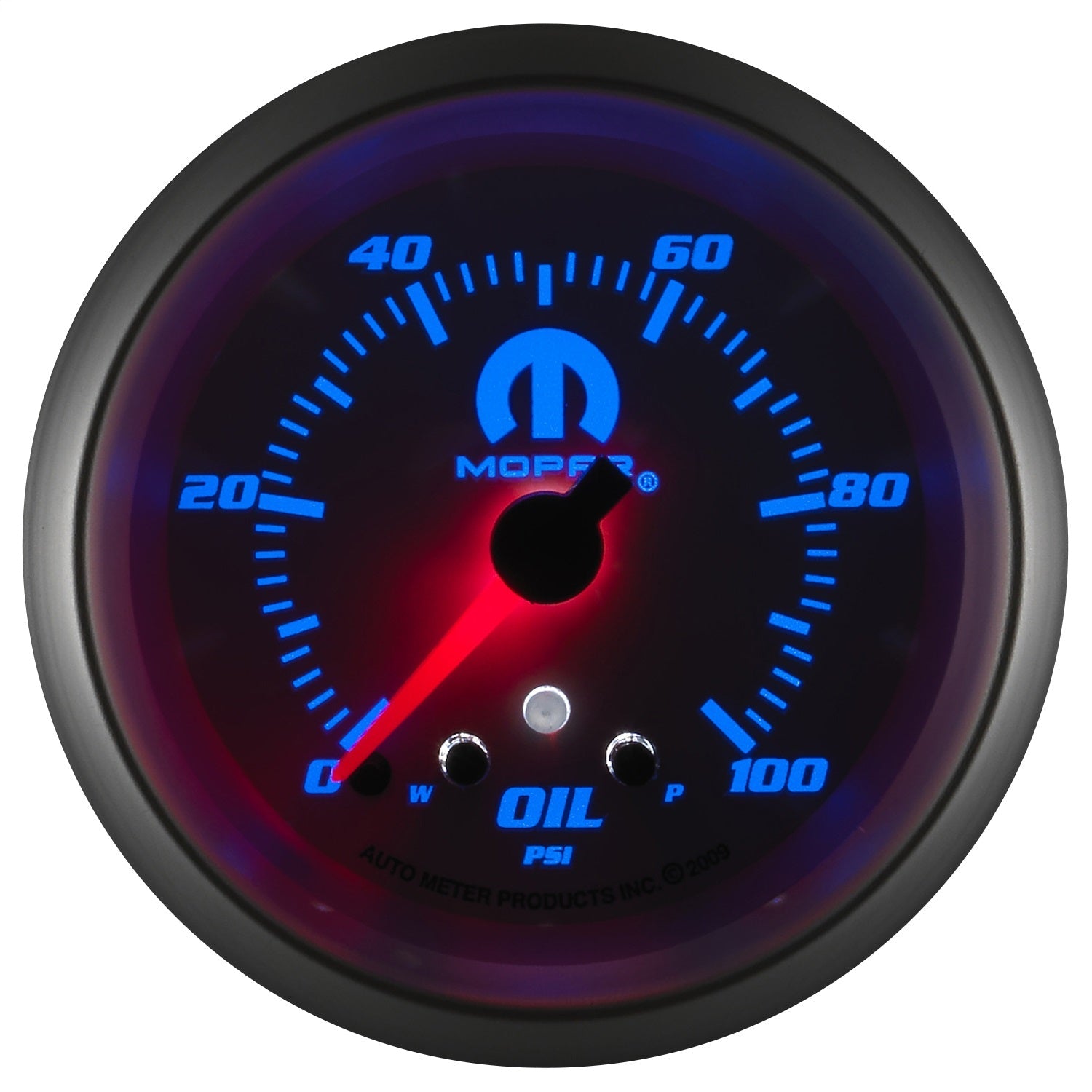 2-5/8" OIL PRESSURE, 0-100 PSI, MOPAR