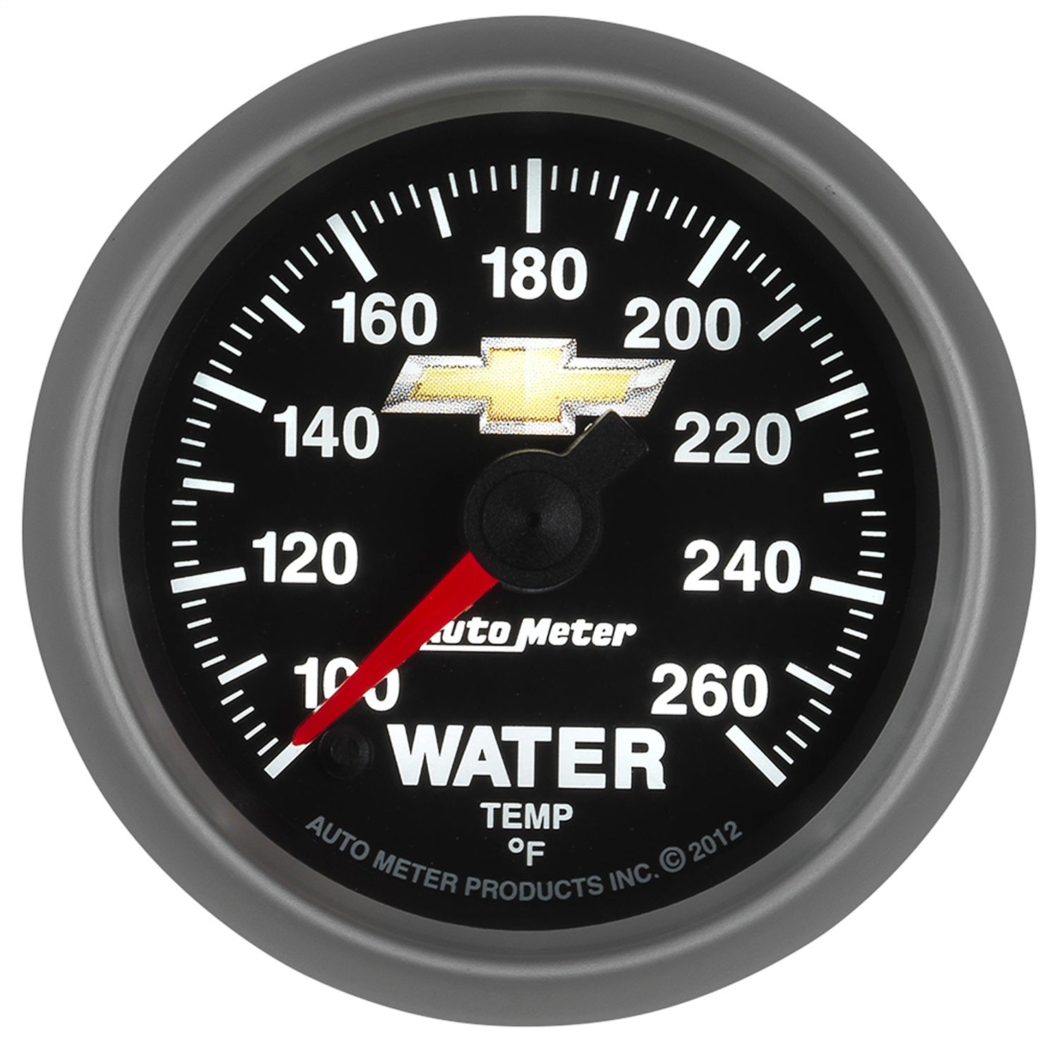 2-1/16" WATER TEMP, 100-260 °F, DIGITAL STEPPER MOTOR, CHEVY GOLD BOWTIE