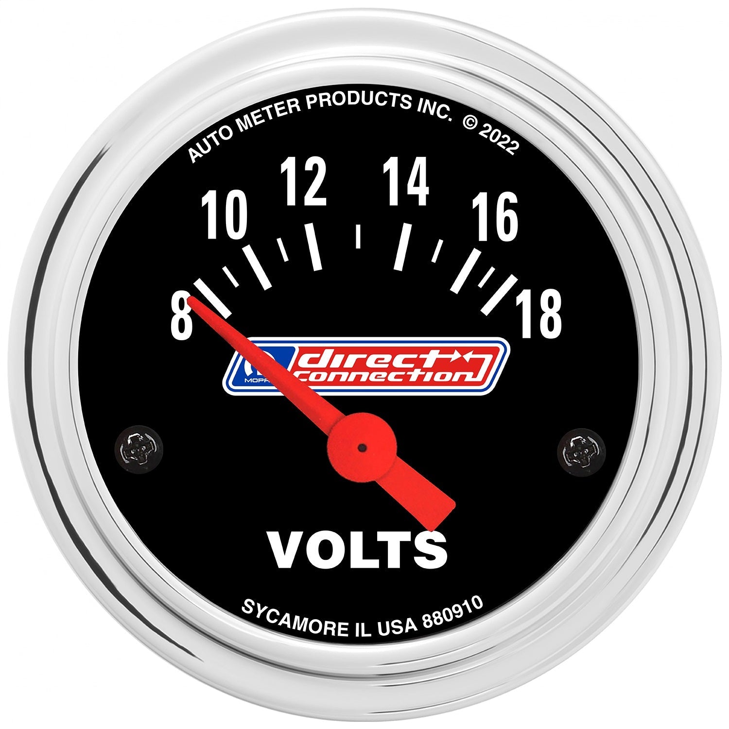 2" VOLTMETER, 8-18 VOLTS, MOPAR DIRECT CONNECTION