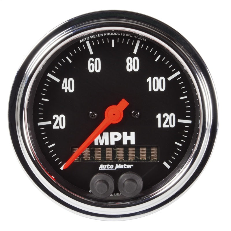 3-3/8" GPS SPEEDOMETER, 0-140 MPH, TRADITIONAL CHROME