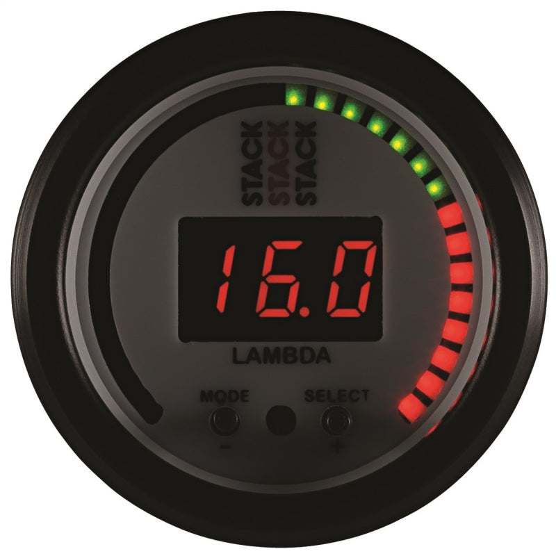 WIDEBAND AIR-FUEL RATIO (LAMBDA), PRO-CONTROL, 52MM, WHT