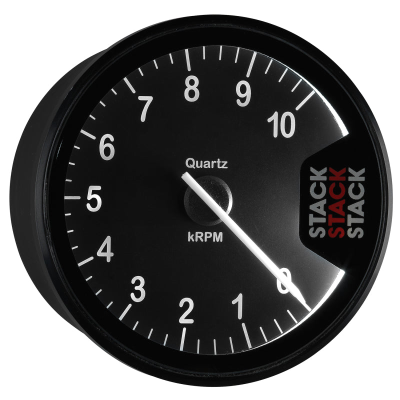 TACHOMETER, CLUBMAN, 80MM, BLACK, 0-10K RPM