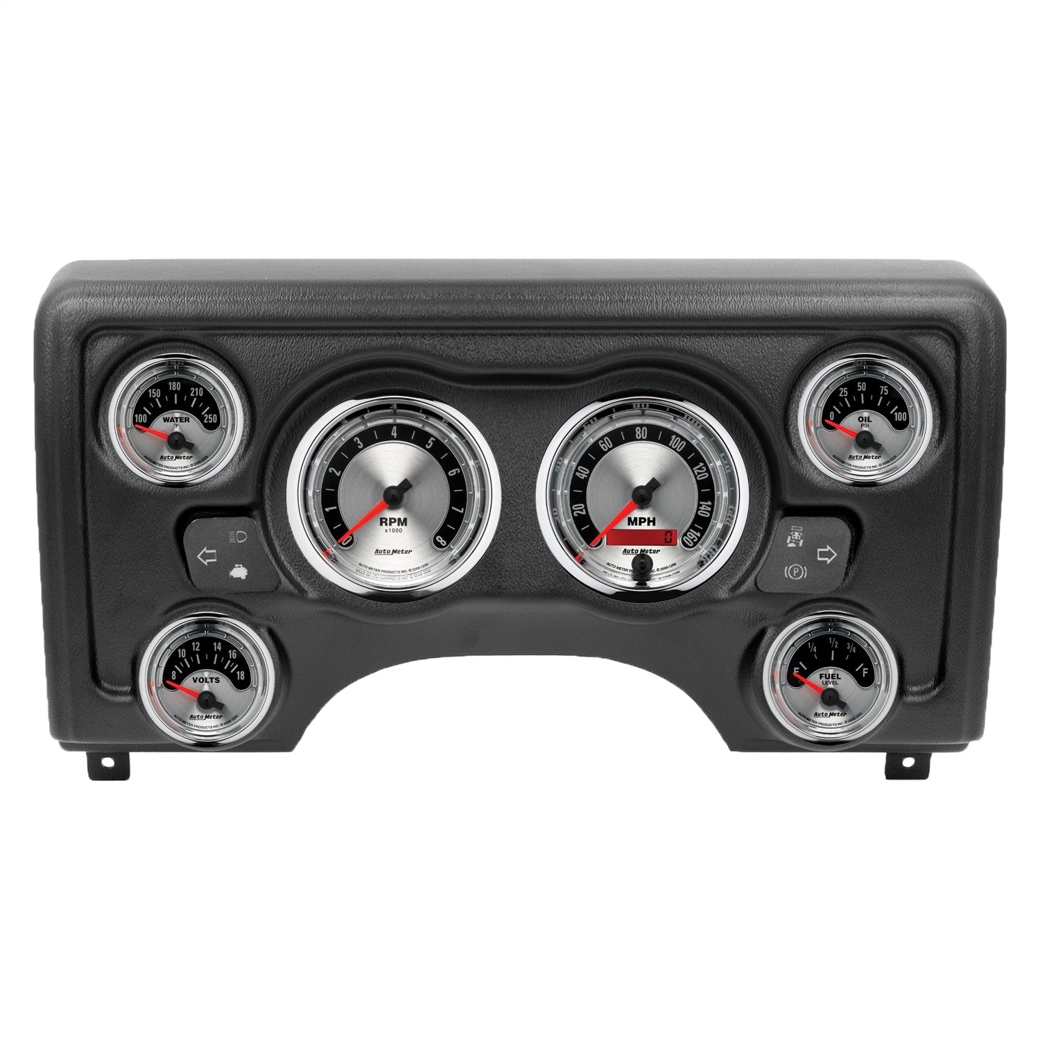 6 GAUGE DIRECT-FIT DASH KIT, JEEP TJ 97-06, AMERICAN MUSCLE