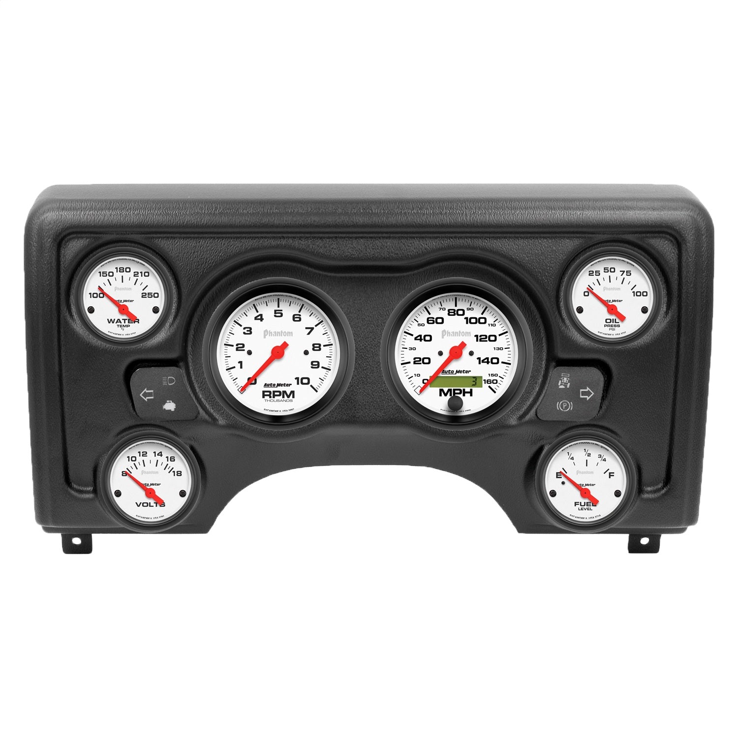 6 GAUGE DIRECT-FIT DASH KIT, JEEP TJ 97-06, PHANTOM