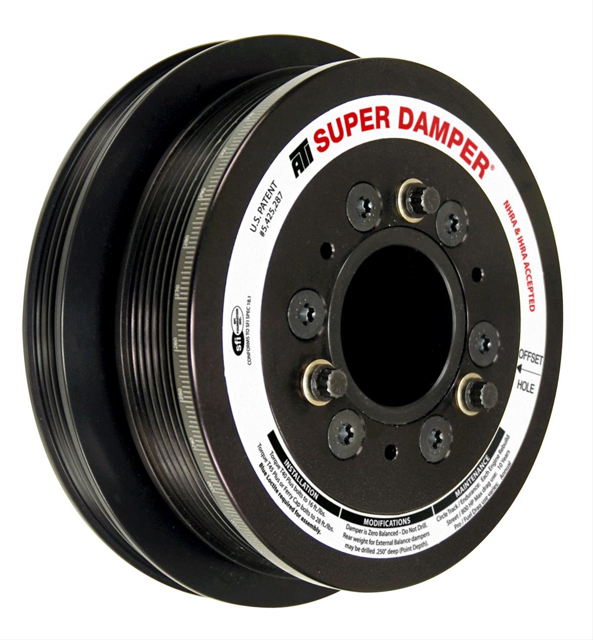 ATI 918629 Super Damper Harmonic Balancer, LS3 / Camaro SS 10% Underdrive