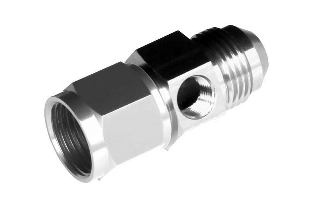 Redhorse Performance 9192-06-5 -06 male to -06 female AN/JIC with 1/8" NPT in hex - clear