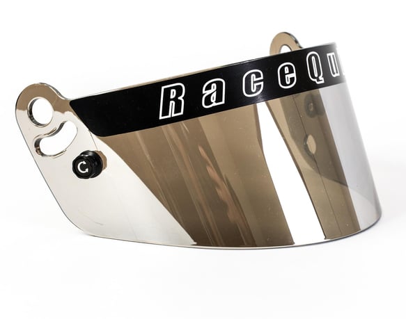 RaceQuip 204009RQP Mirror Helmet Face Shield - Fits Pro Model Helmets, Mirror