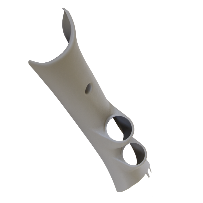 A-PILLAR, FULL, DUAL, 2-1/16", TAN, DODGE RAM 10-15