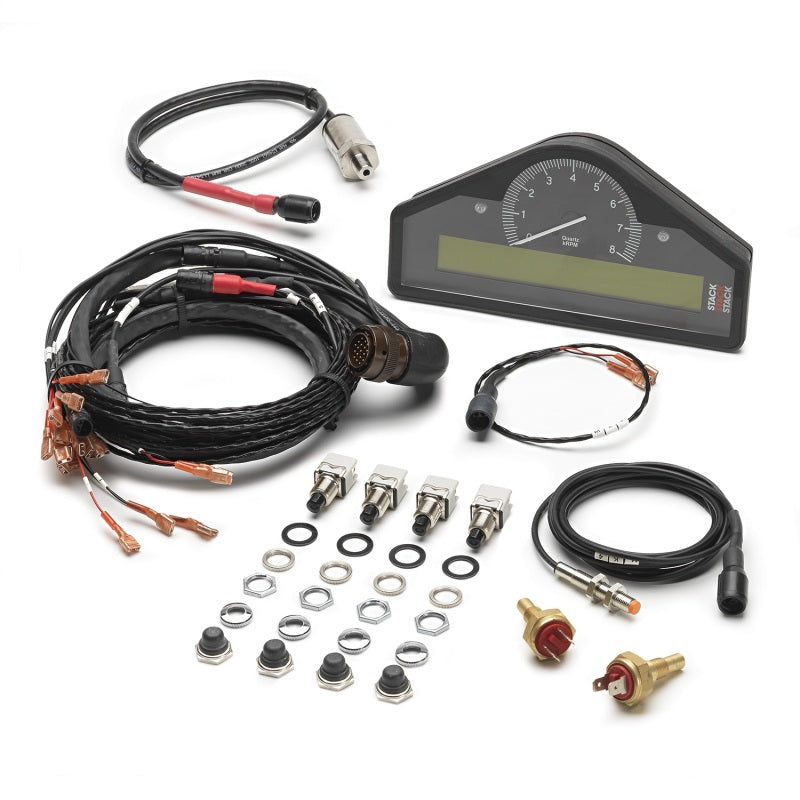 STREET DASH, BLK, 0-8K RPM (PSI, DEG. C, MPH)