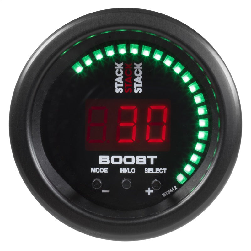 52MM BOOST CONTROLLER, -1 TO +2 BAR (-30INHG TO +30 PSI), STACK BLK