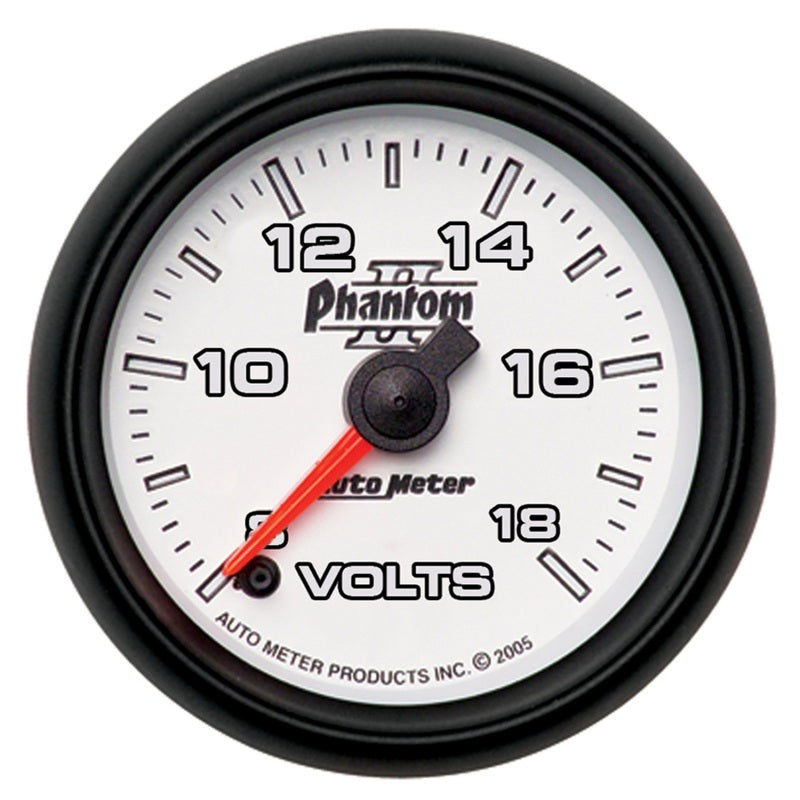 2-1/16" VOLTMETER, 8-18V, PHANTOM II