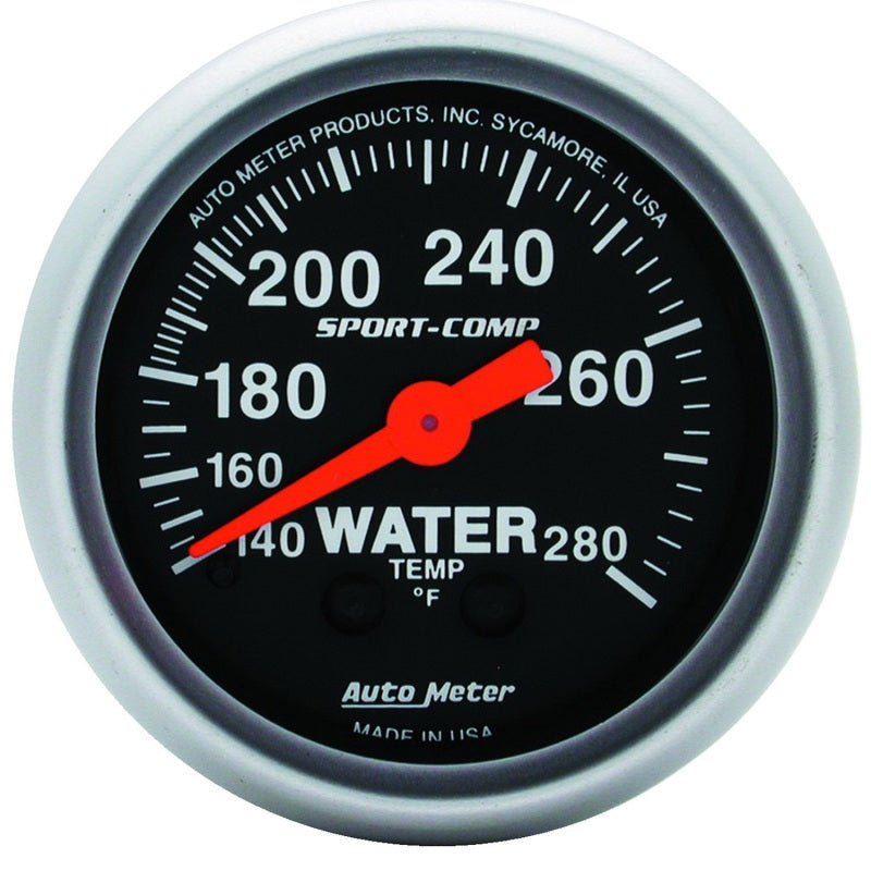 2-1/16" WATER TEMPERATURE, 140-280 °F, SPORT-COMP