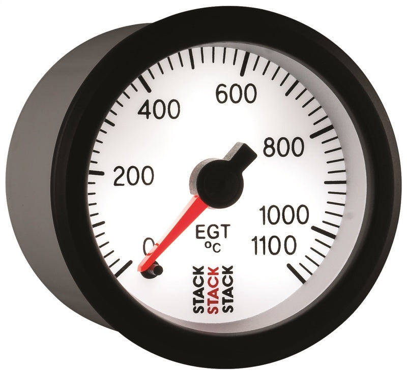EXHAUST GAS TEMP, PRO STEPPER MOTOR, 52MM, WHT, 0-1100 °C
