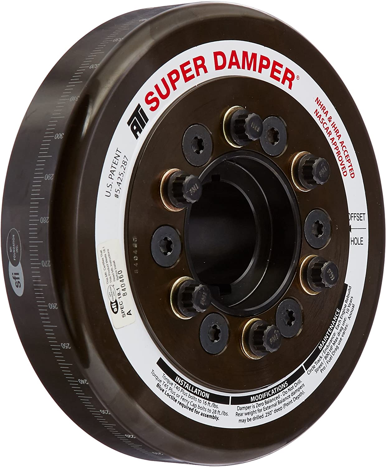 ATI 917064 SFI Big Block Chevy Supercharger Super Damper 7.074" OD