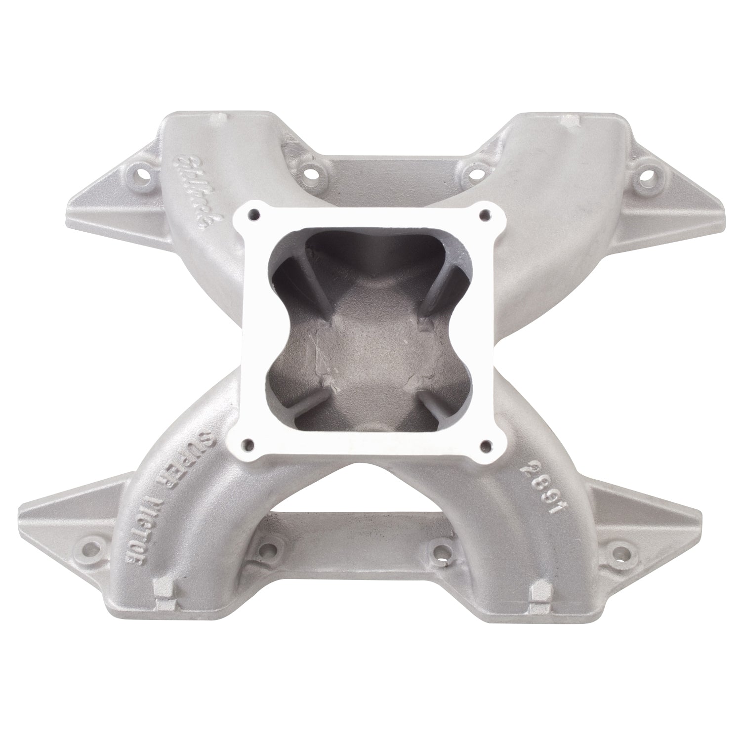 Edelbrock 2893 Intake Manifold Super Victor Single Plane Aluminum Natural