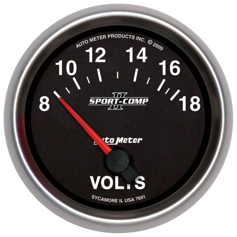 2-5/8" VOLTMETER, 8-18V, SPORT-COMP II