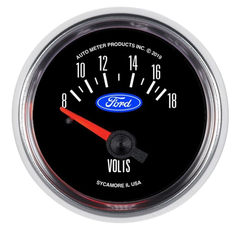 2-1/16" VOLTMETER, 8-18V, FORD