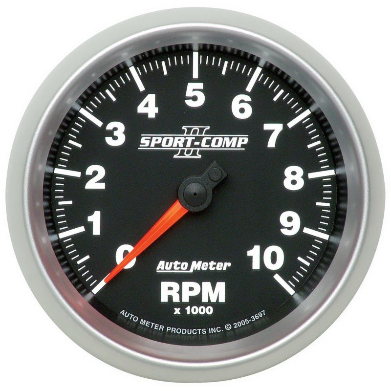3-3/8" IN-DASH TACHOMETER, 0-10,000 RPM, SPORT-COMP II