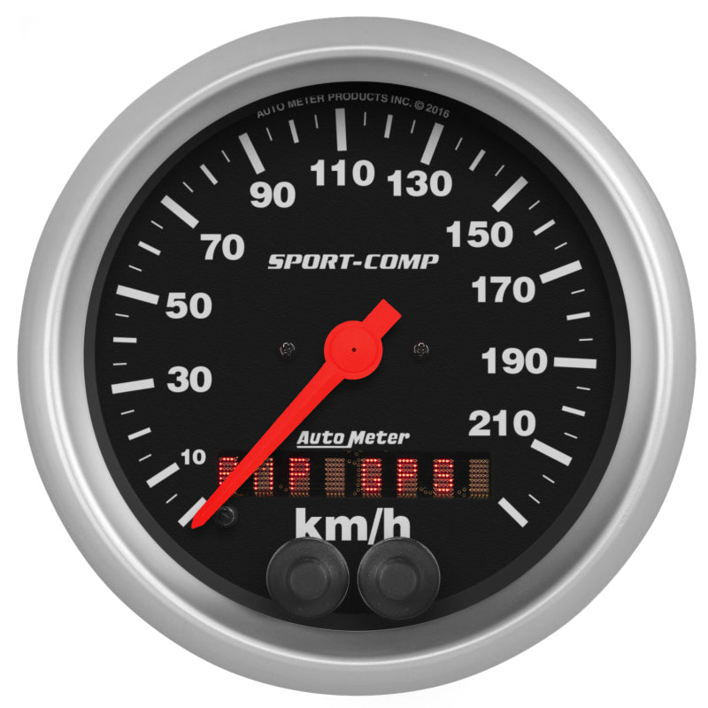 3-3/8" SPEEDO, 225 km/h, GPS, SPORT-COMP