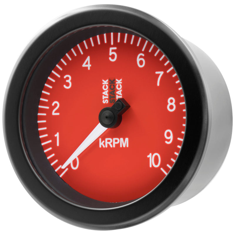TACHOMETER, SPORT, 88MM, RED, 0-10K RPM