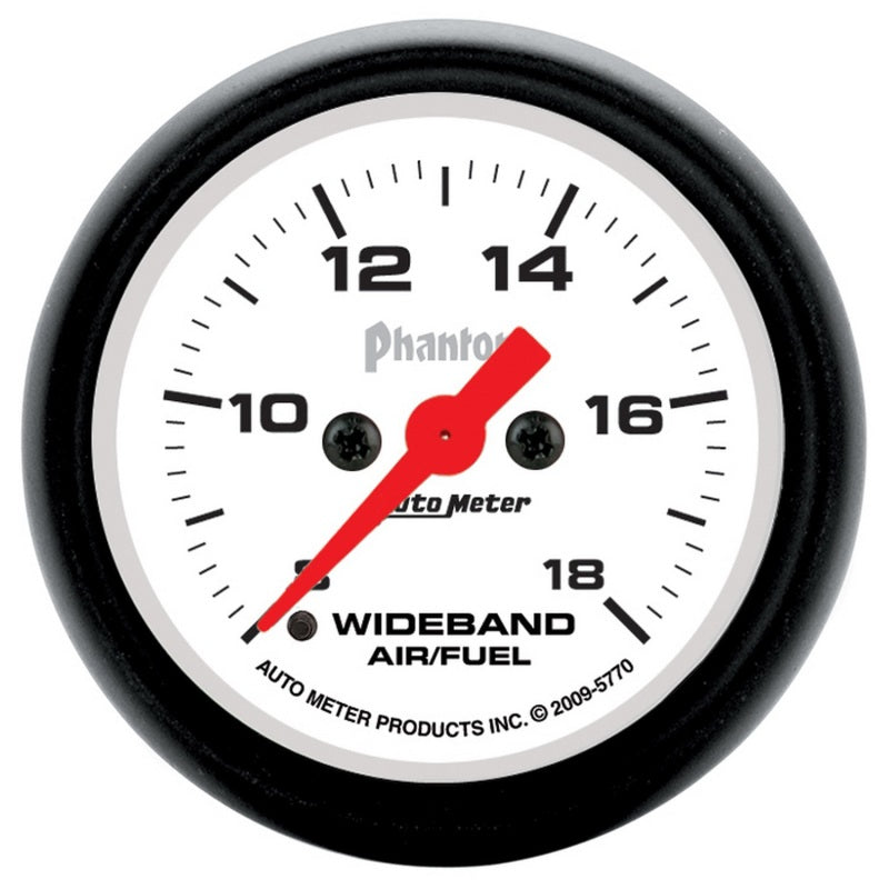 2-1/16" WIDEBAND AIR/FUEL RATIO, ANALOG, 8:1-18:1 AFR, PHANTOM
