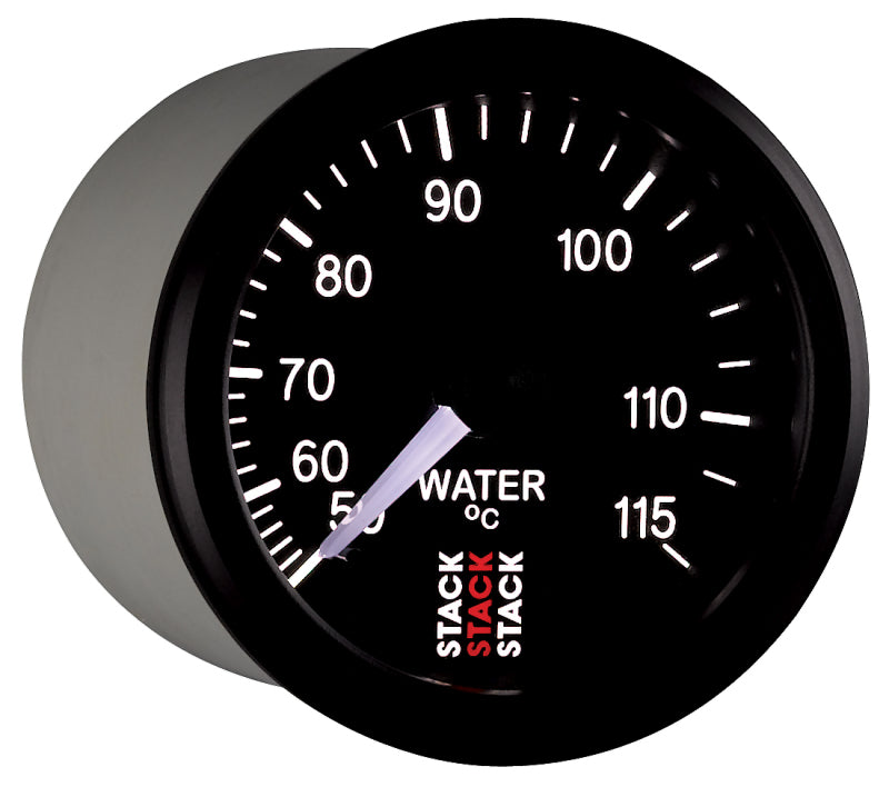 WATER TEMP, MECHANICAL, 52MM, BLACK, 50-115 °C, 3/8" BSPT (M)