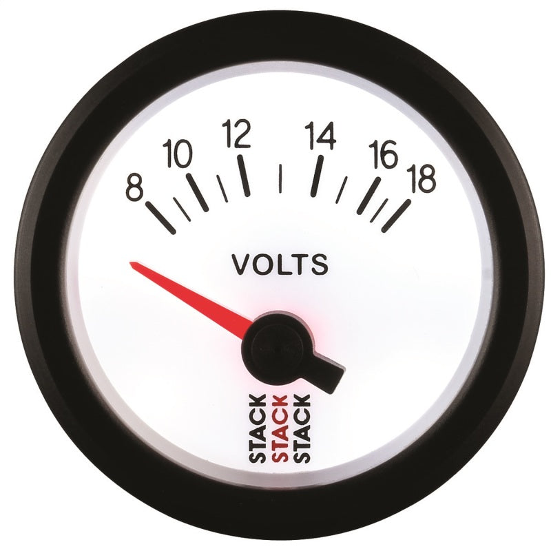 BATTERY VOLTAGE, ELECTRIC, 52MM, WHT, 8-18V