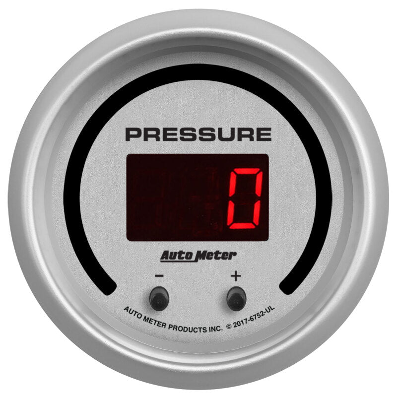 2-1/16" TWO CHANNEL FLUID PRESSURE, SELECTABLE SCALE PSI / BAR, ULTRA-LITE ELITE DIGITAL