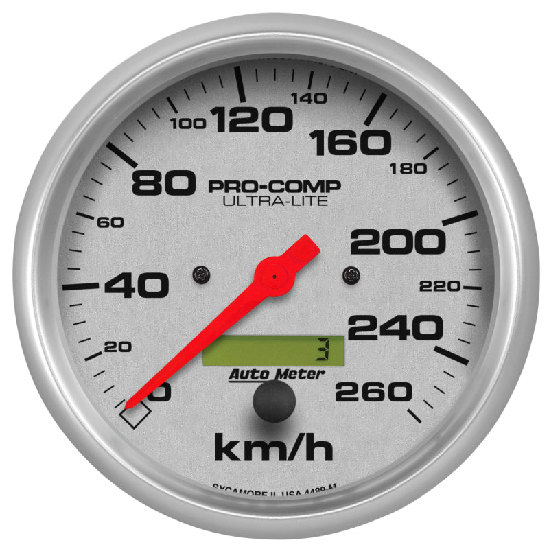 5" SPEEDOMETER, 0-260 KM/H, ULTRA-LITE