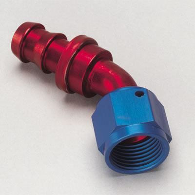 Aeroquip FCM1525 Fitting Hose End 45 Degree -12 AN -12 AN Adapter Aluminum