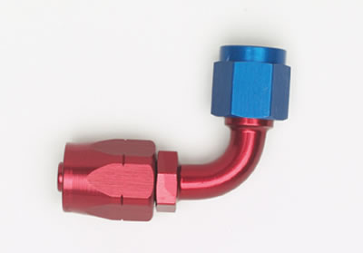 Aeroquip FCM1037 Fitting Hose End 90 Degree -20 AN -20 AN Adapter Aluminum