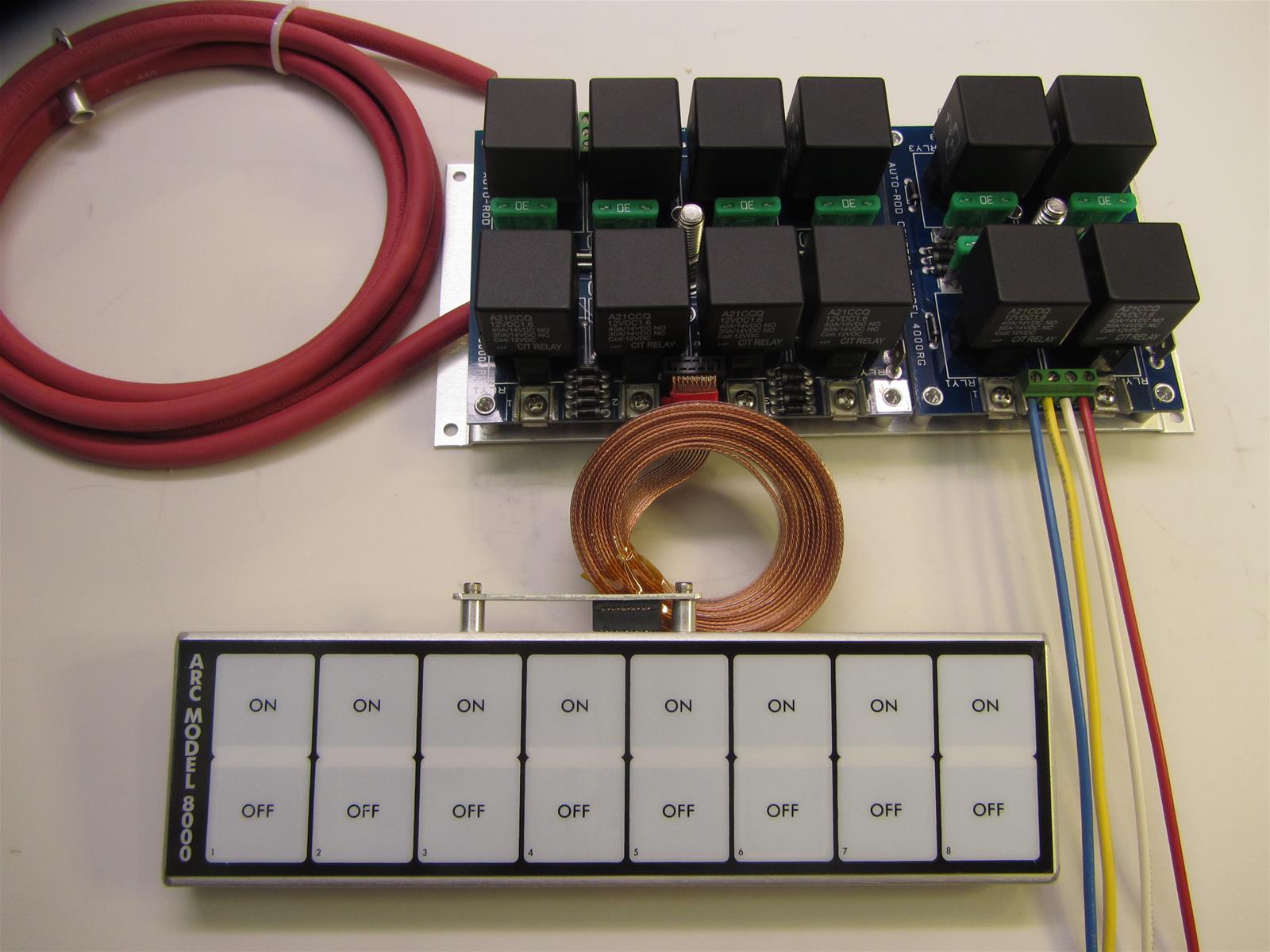 ARC 8000D Flat Touch Switch Panel 8.750" x 2.375", 8 Switches