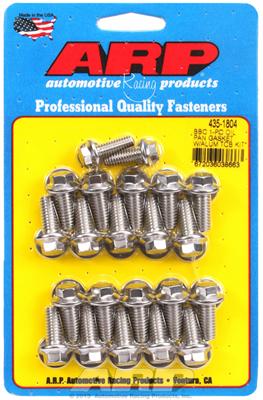 ARP 435-1804 Oil Pan Bolt Kit, Chevy Big Block for 1-Piece Rubber Gasket Only