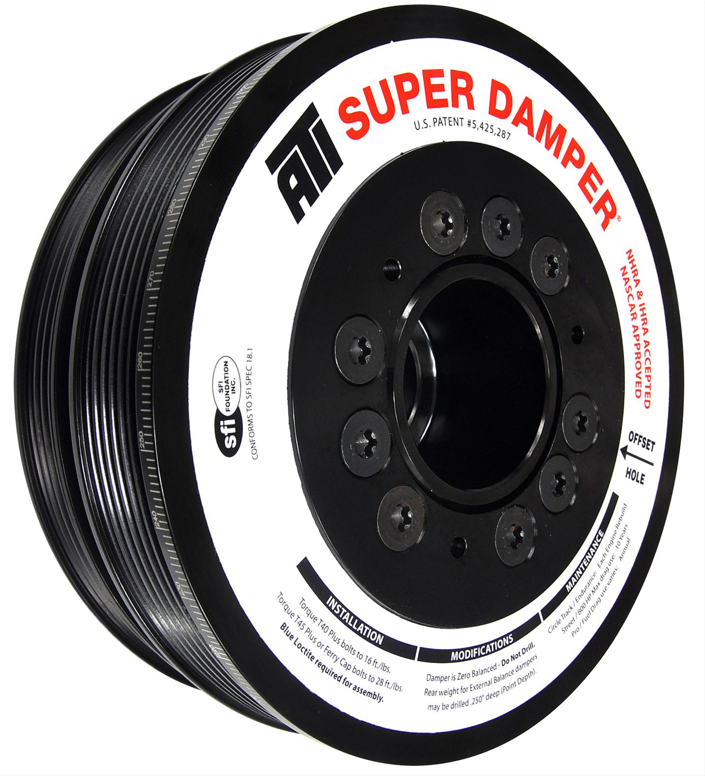 ATI 917246 Super Damper Serpentine Series Balancer, GM LS1 7.530" OD