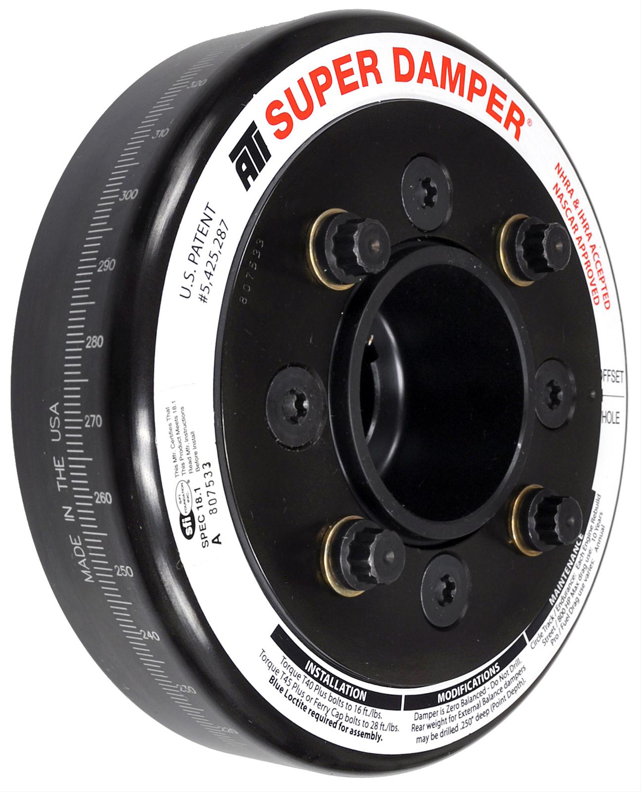 ATI 918920 Super Damper Standard Harmonic Balancer, Ford 351W, 6.325"