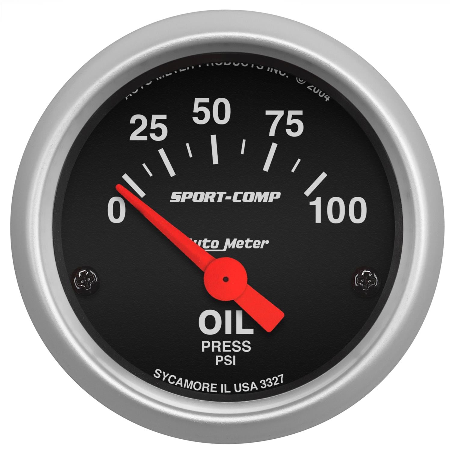 Autometer 3327 Sport-Comp Electric Oil Pressure Gauge