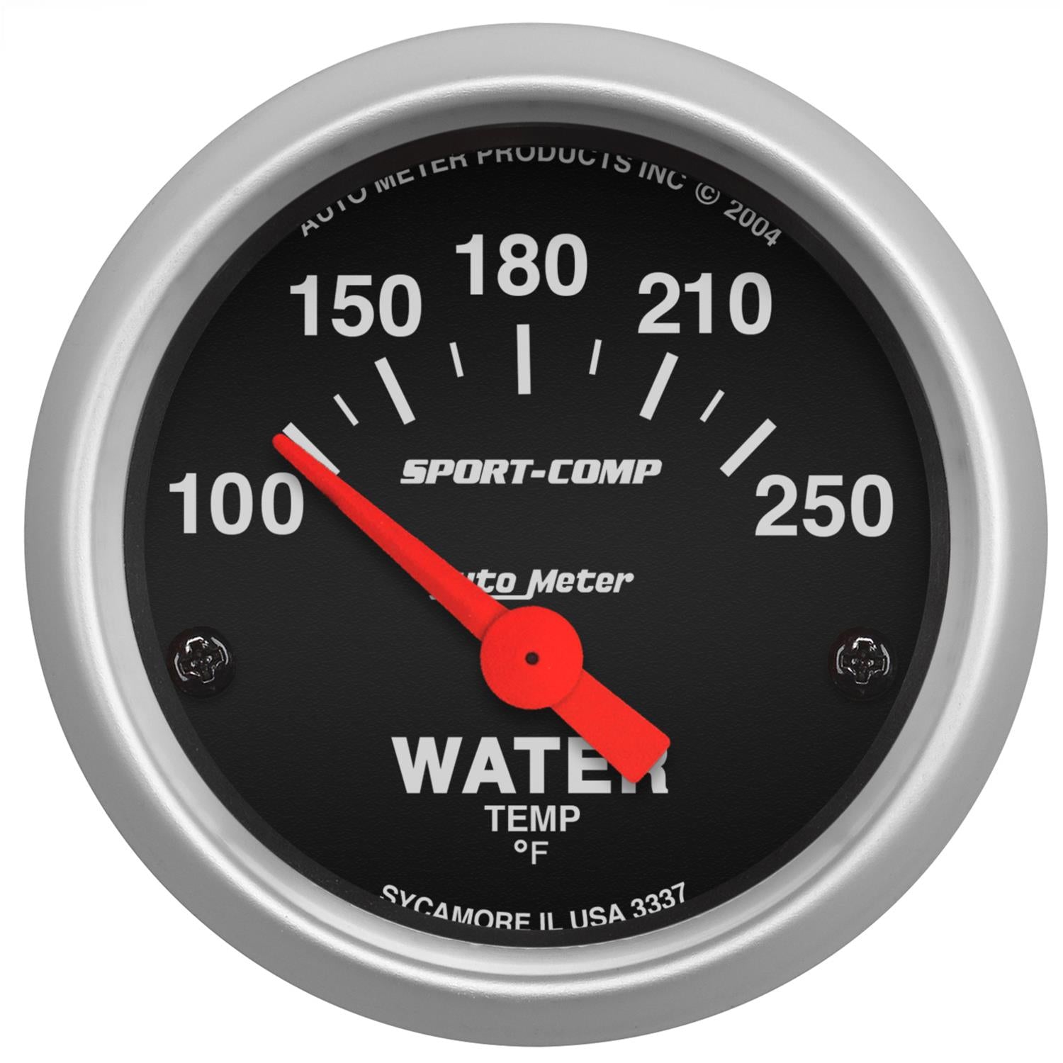 Autometer 3337 Sport-Comp Electric Water Temperature Gauge