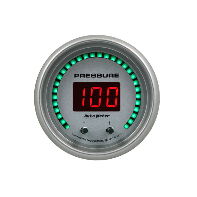 2-1/16" TWO CHANNEL FLUID PRESSURE, SELECTABLE SCALE PSI / BAR, ULTRA-LITE ELITE DIGITAL