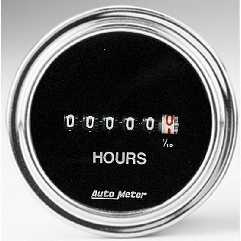 2-1/16" HOURMETER, TRADITIONAL CHROME