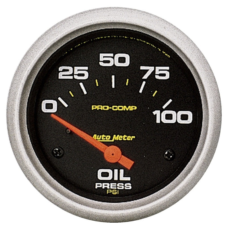 2-5/8" OIL PRESSURE, 0-100 PSI, PRO-COMP