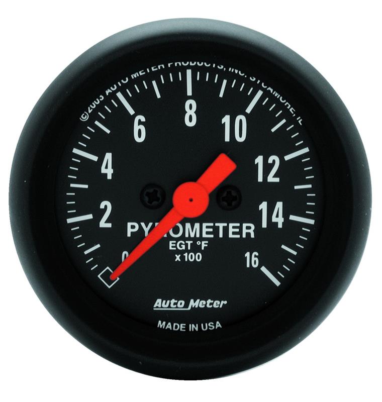 2-1/16" PYROMETER, 0-1600 °F, Z-SERIES