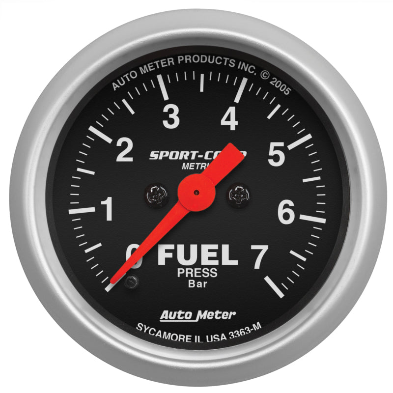2-1/16" FUEL PRESSURE, 0-7 BAR, SPORT-COMP