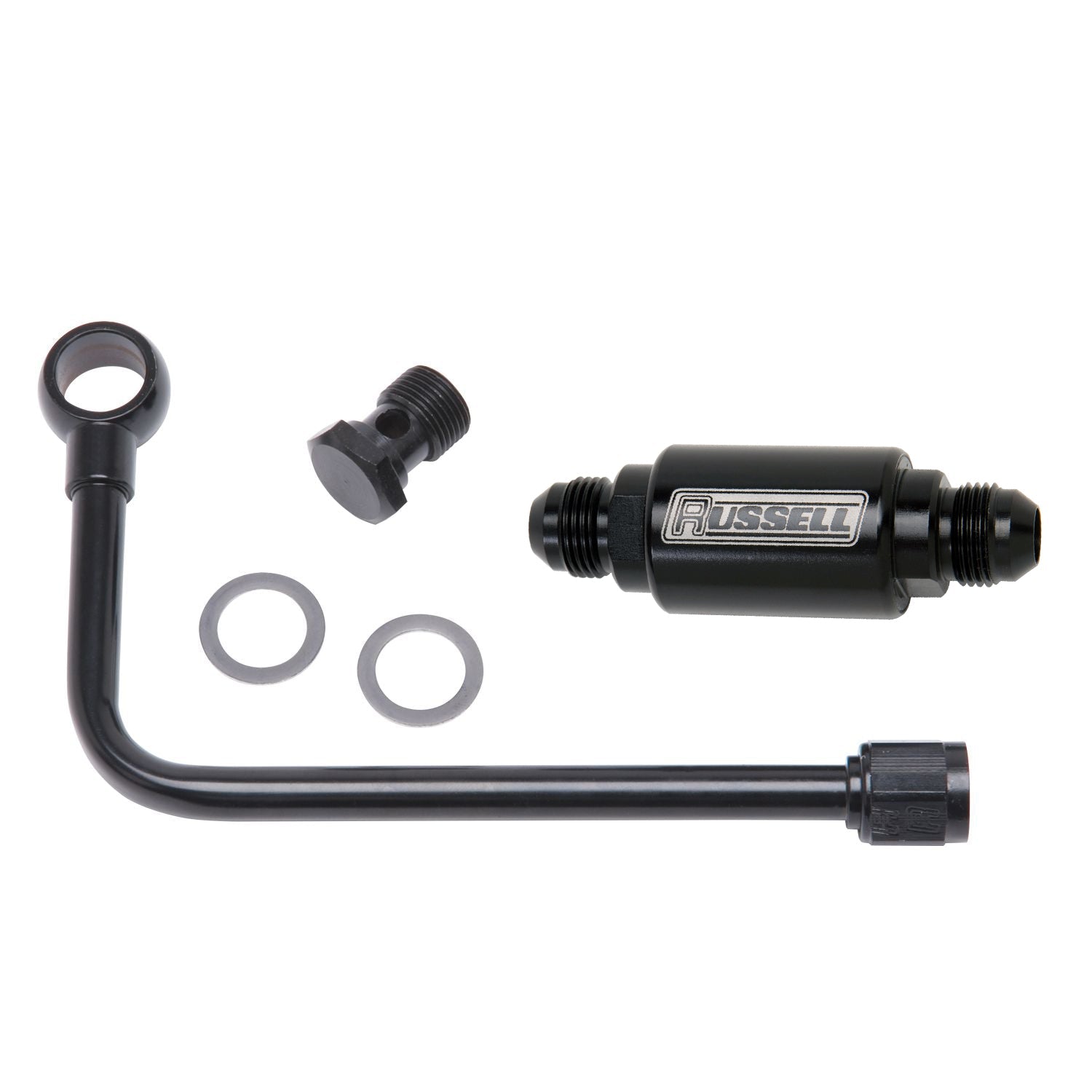 Edelbrock 81343 Fuel Line Black Steel Black Thunder and Performer Series Black